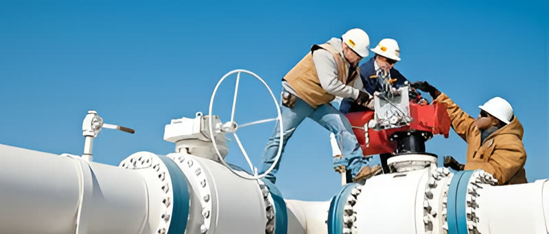 Pipeline construction right-of-way
